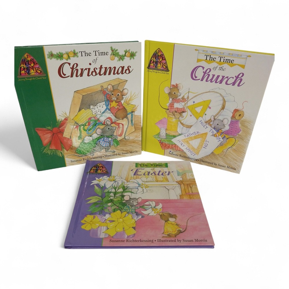 Bundled Lot of Kids Books: Time of Christmas Church Easter Lot of 3 Faith